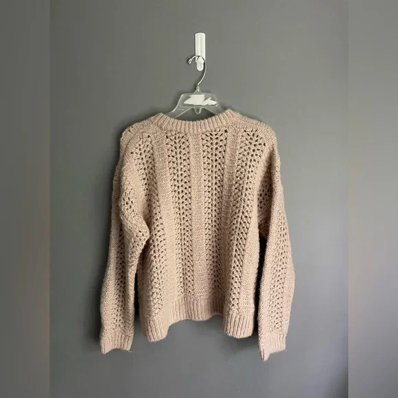 Madewell Windemere Pointelle Sweater Size Large - Picture 2 of 4